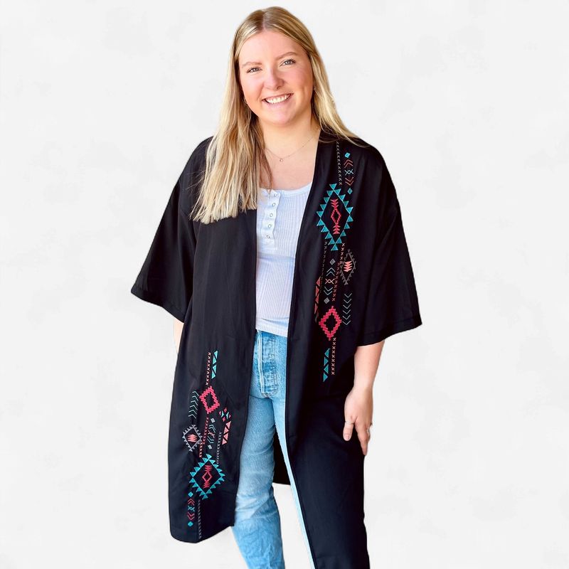 Ladies Roper Pendleton Round-Up Aztec Duster