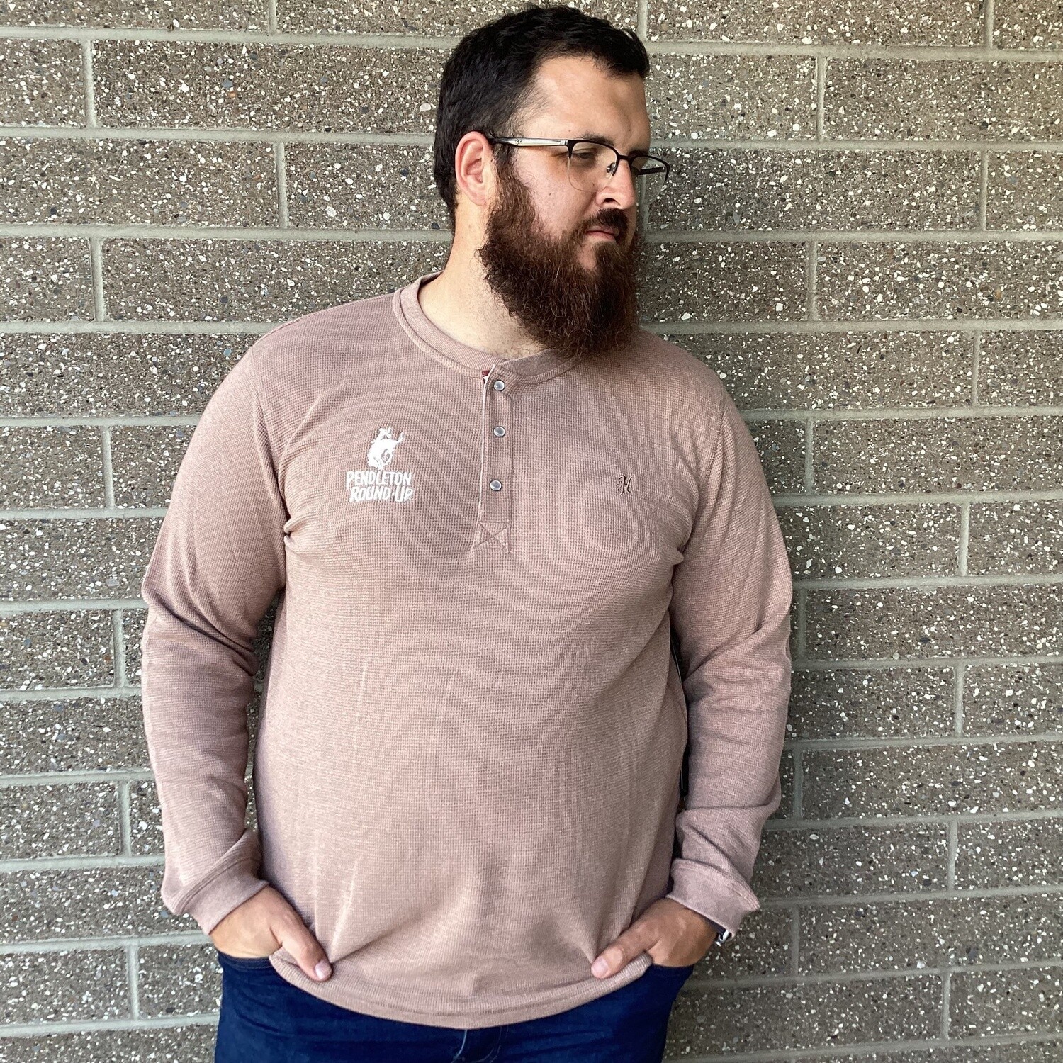 Men's Hooey Pendleton Round-Up Tan Henley