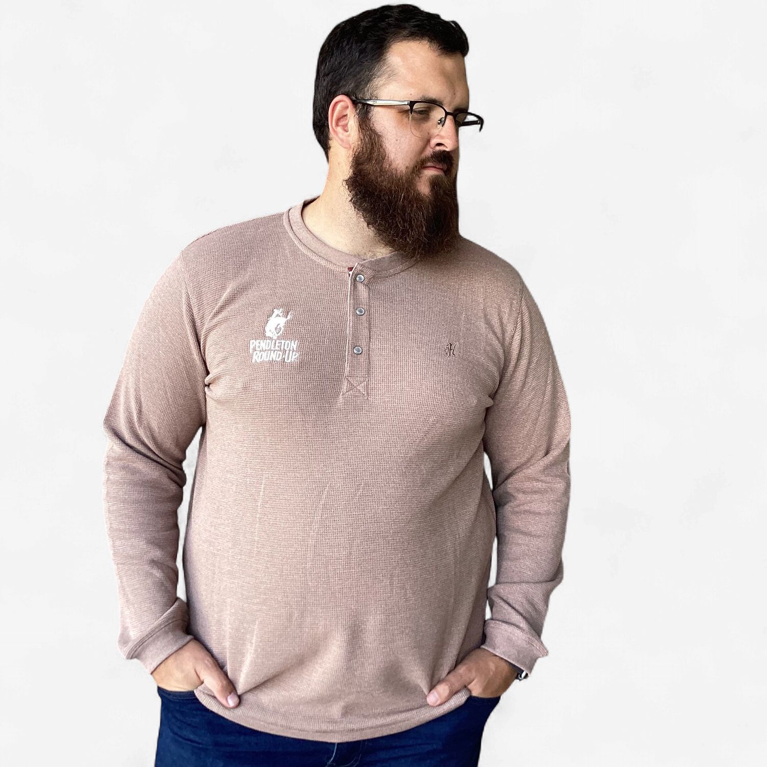 Men's Hooey Pendleton Round-Up Tan Henley