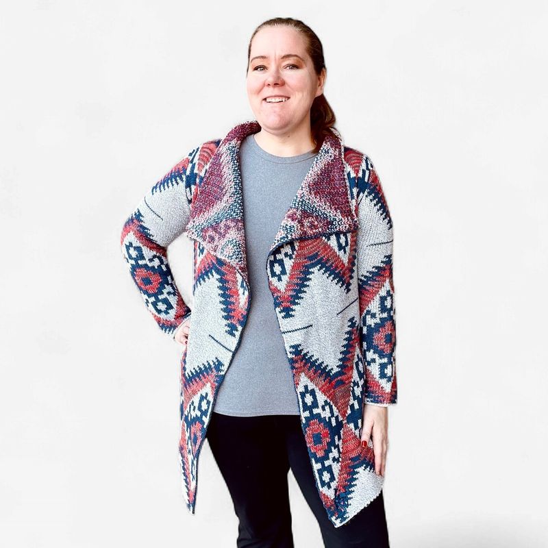 Ladies MontanaCo Pendleton Round-Up Aztec Cardigan
