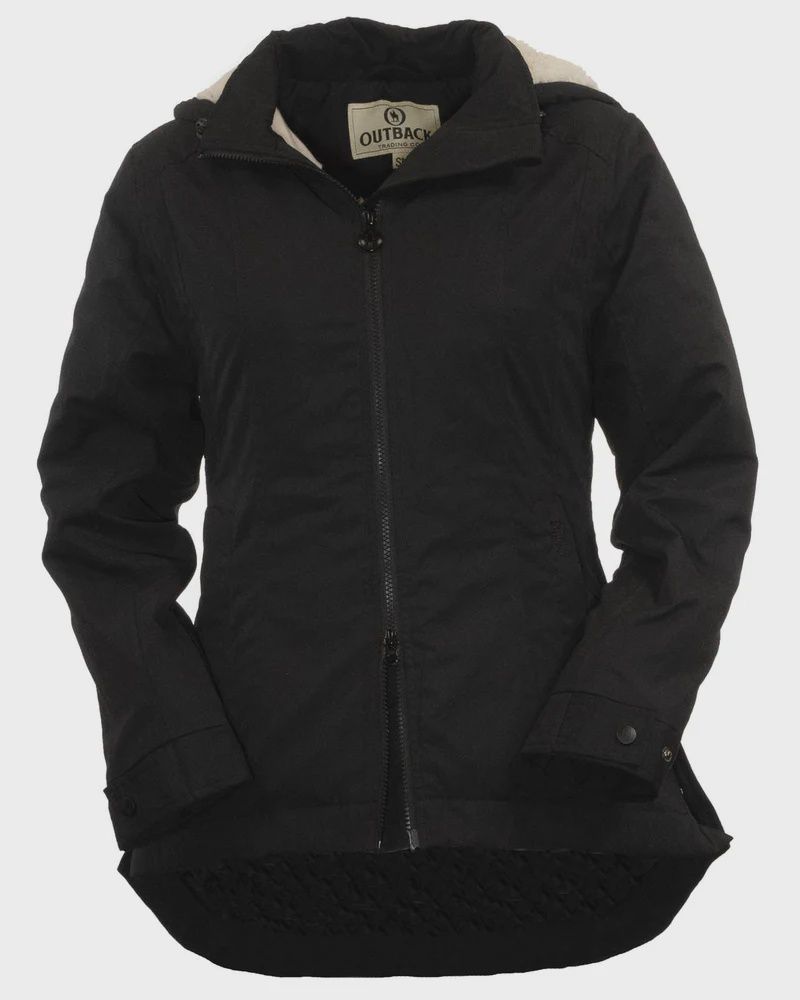 Ladies Outback Pendleton Round-Up Black Hattie Jacket