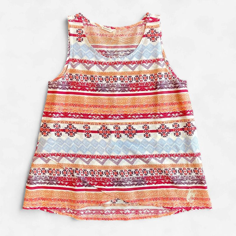 Ladies Roper Pendleton Round-Up Aztec Stripe Tank