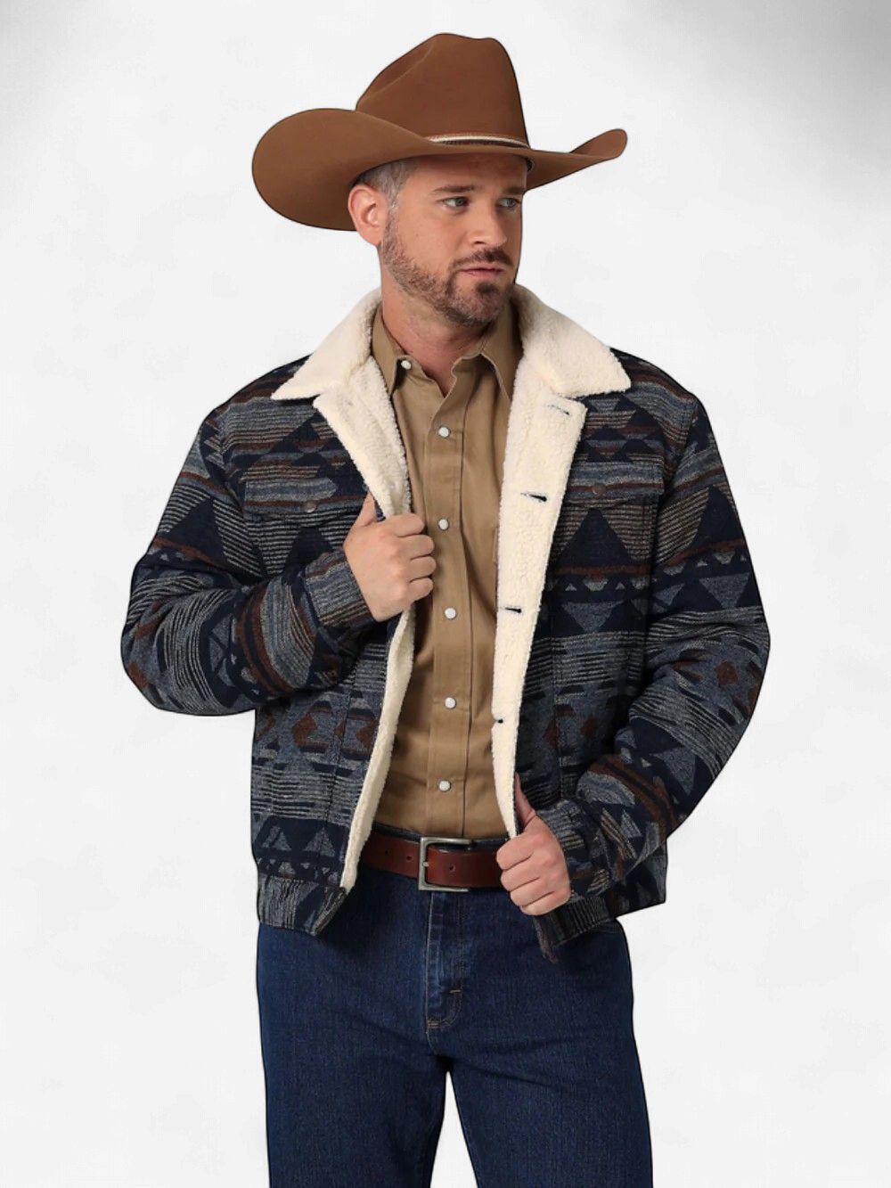 Men's Wrangler Pendleton Round-Up Sherpa Lined Jacket