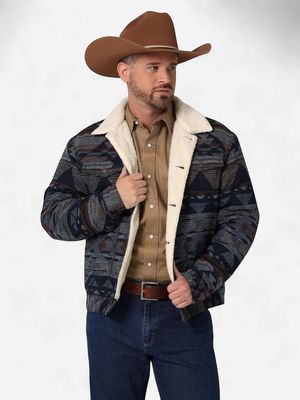 Men's Wrangler Pendleton Round-Up Sherpa Lined Jacket