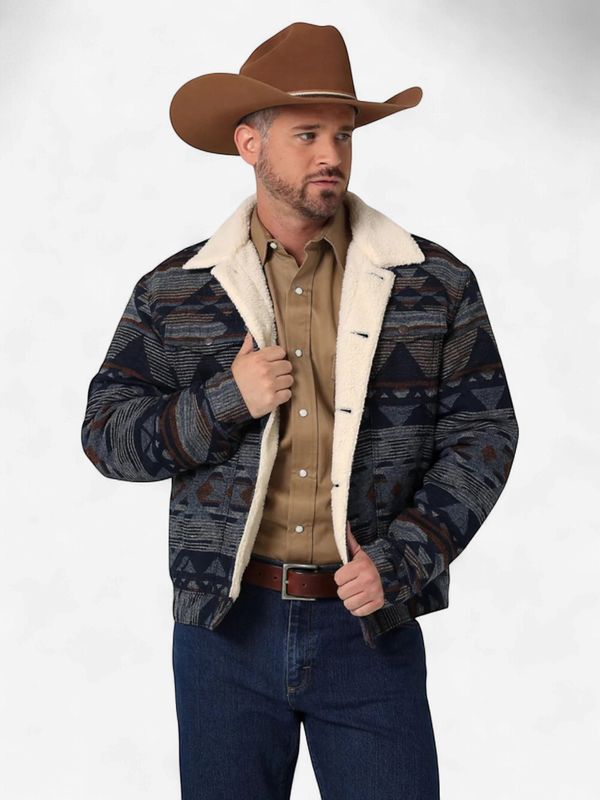 Men's Wrangler Pendleton Round-Up Sherpa Lined Jacket