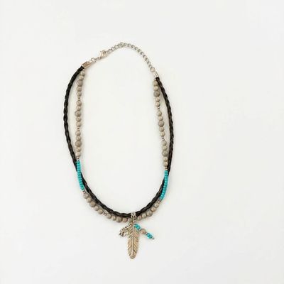 Pendleton Round-Up Horse Hair Faux Navajo Pearl Necklace