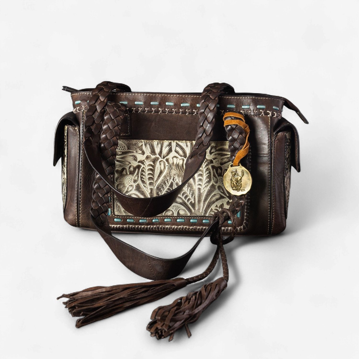 Pendleton Round-Up Ariat Tooled Leather Conceal Carry Purse