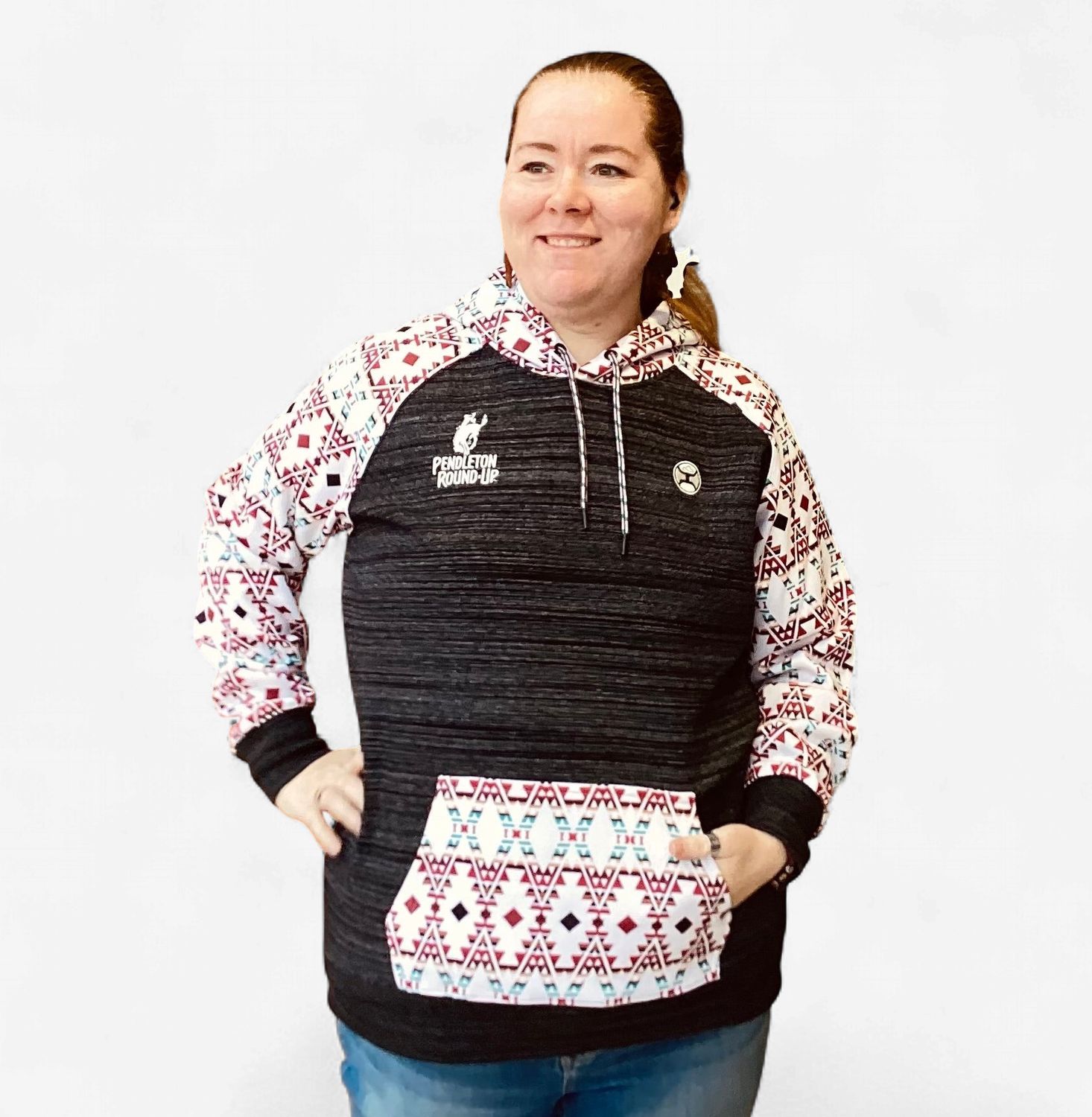 Ladies Hooey Pendleton Round-Up Aztec Summit Hoodie