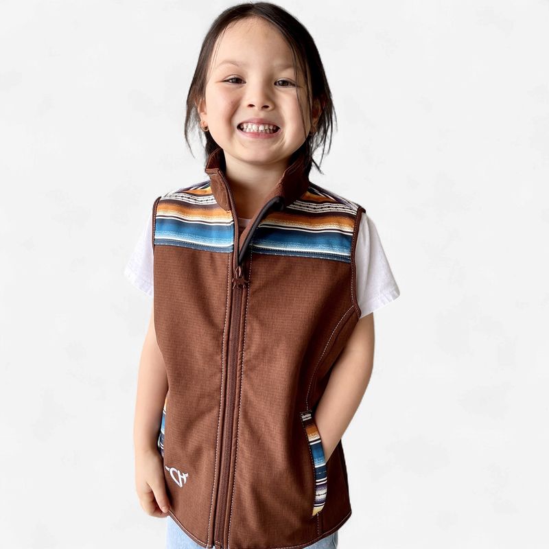 Youth Girls Pendleton Round-Up Softshell Vest