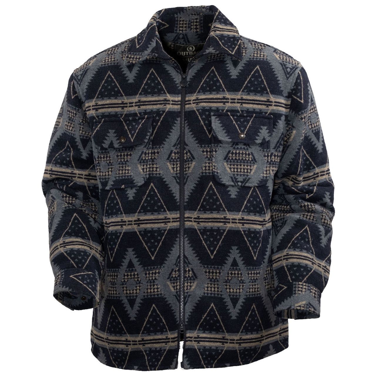 Men's Outback Pendleton Round-Up Navy Koda Jacket