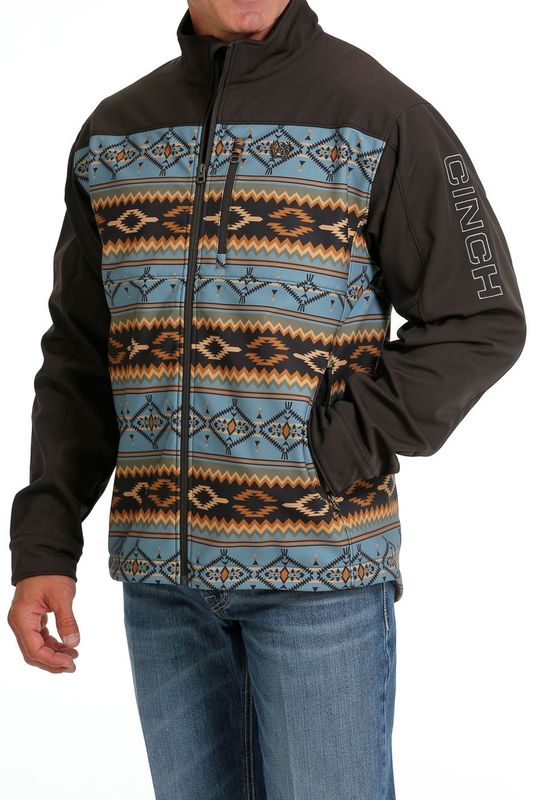 Men's Cinch Pendleton Round-Up Blue Aztec Bonded Jacket
