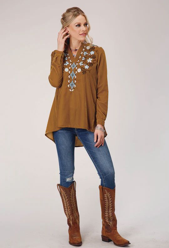 Ladies Roper Pendleton Round-Up Velvet Tunic