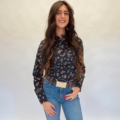 Ladies Pendleton Round-Up Tin Haul Western Long Sleeve Snap
