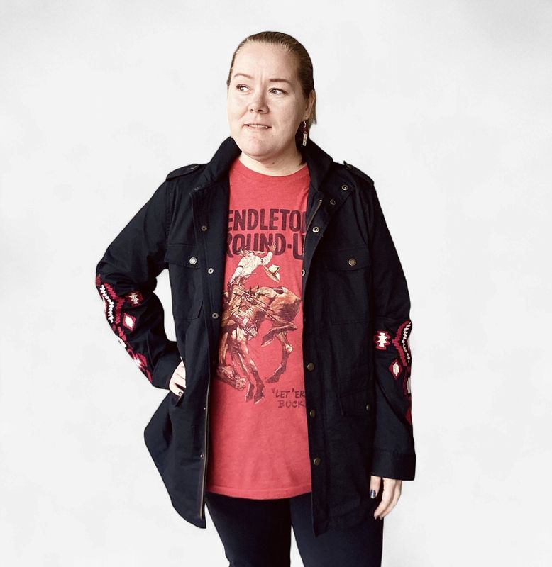 Ladies Pendleton Round-Up Aztec Utility Jacket
