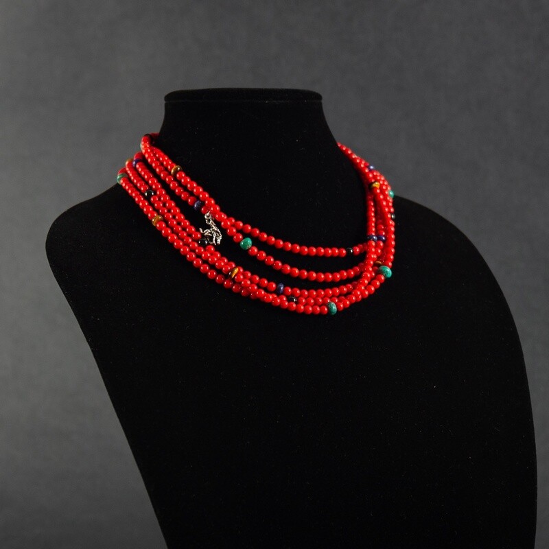 Pendleton Round-Up Coral Necklace