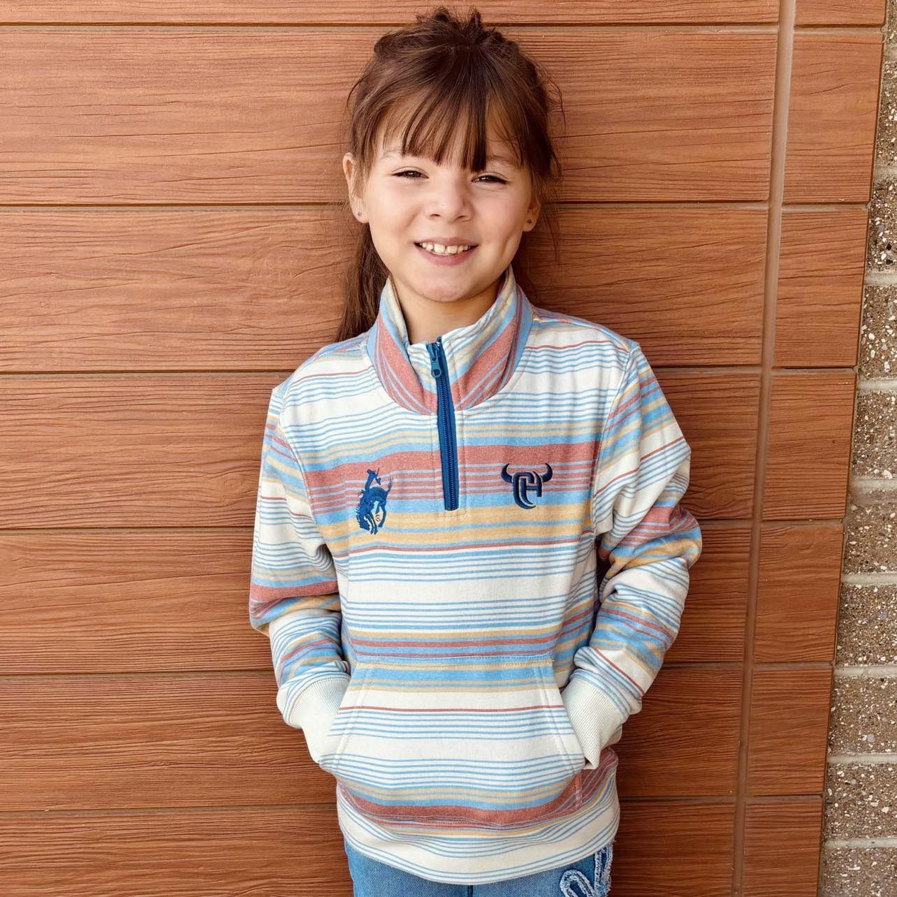 Youth Pendleton Round-Up 1/4 Zip Pullover