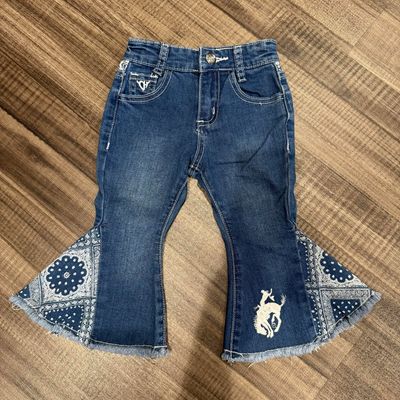 Infant Pendleton Round-Up Bandana Bell Bottom Jeans  (12-18M)