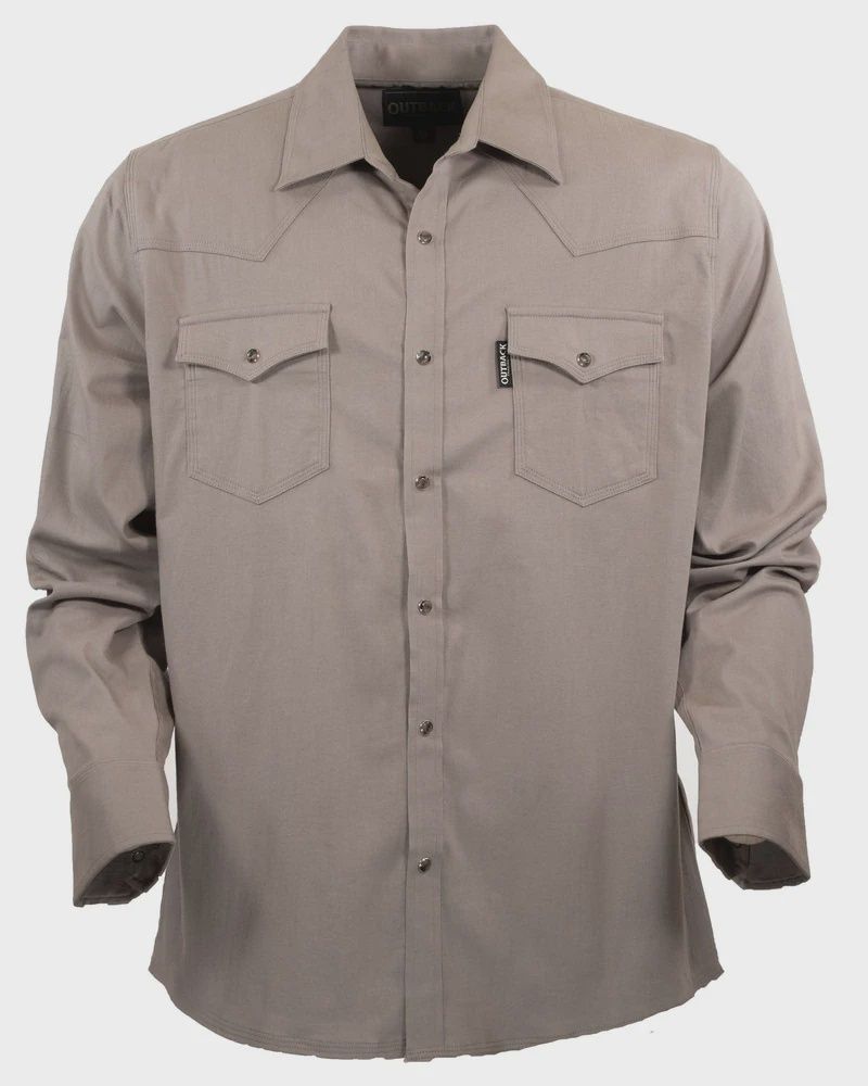 Men's Outback Pendleton Round-Up Gray Everett Shirt
