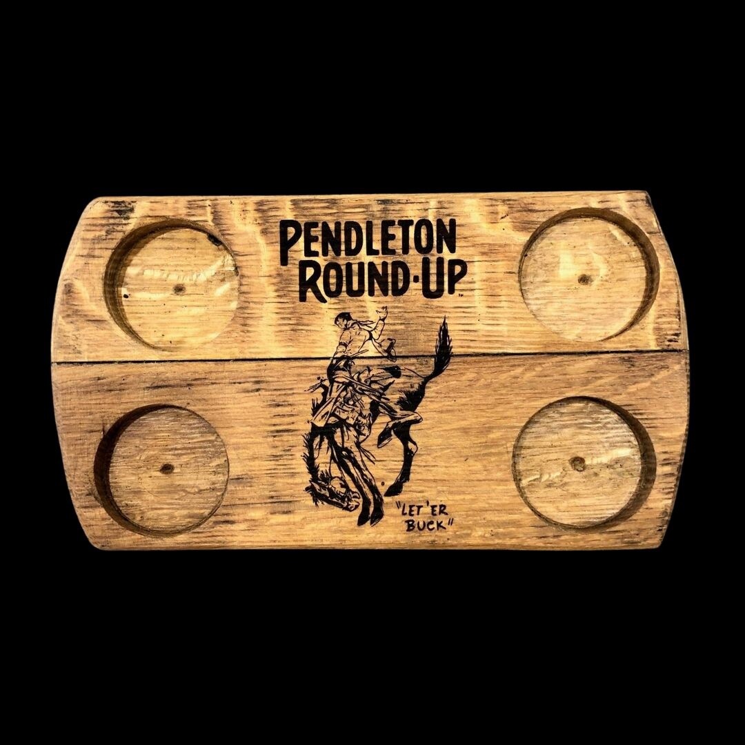 Pendleton Round-Up Bourbon Barrel Flight Board