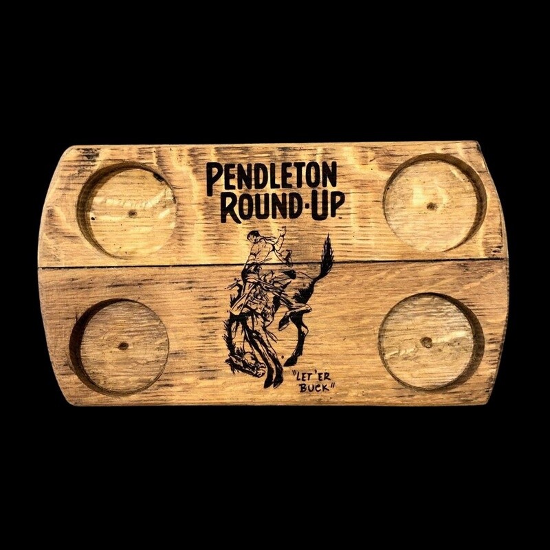 Pendleton Round-Up Bourbon Barrel Flight Board