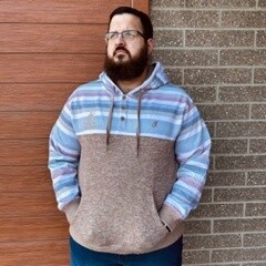 Men's Hooey Pendleton Round-Up Tan Serape Stripe Jimmy Hoodie