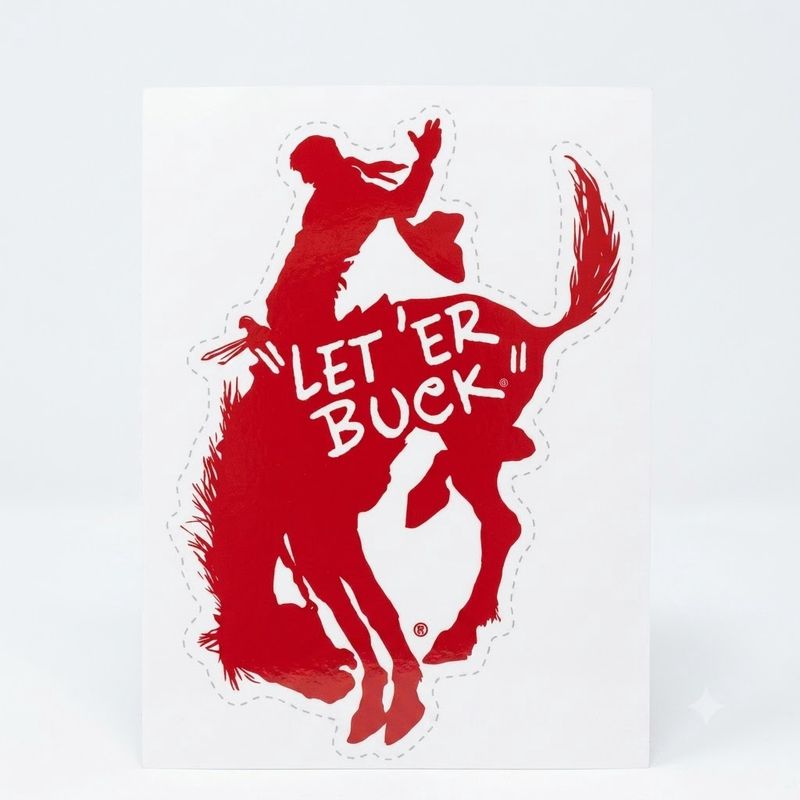 Pendleton Round-Up Bucking Horse Silhouette Decal
