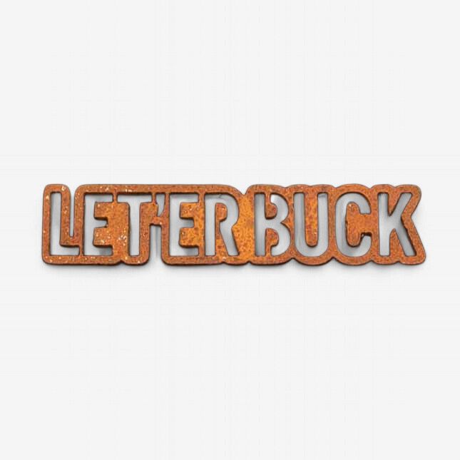 Pendleton Round-Up Rusted Metal Let 'er Buck Magnet