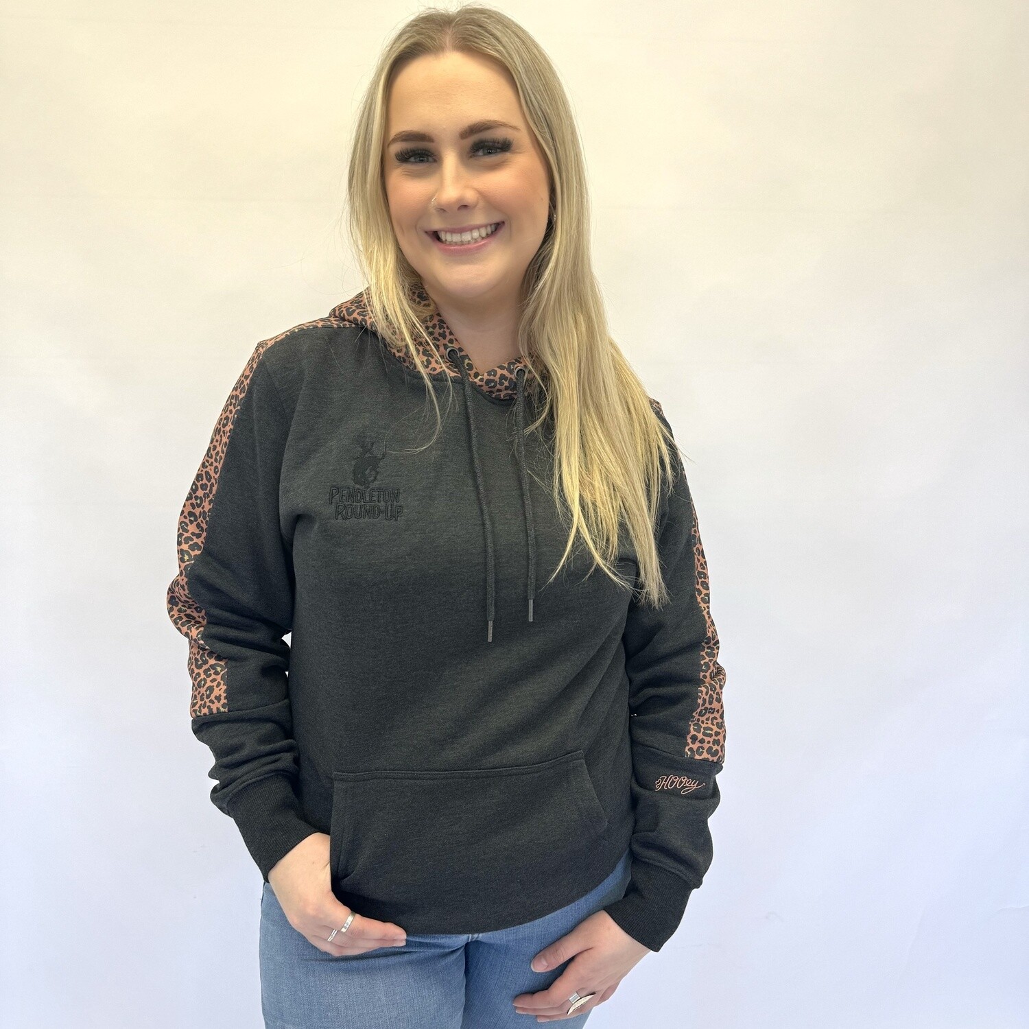 Ladies Hooey Pendleton Round-Up Cheetah Canyon Hoodie