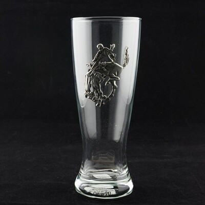 Pendleton Round-Up Pewter Footed Pilsner Glass