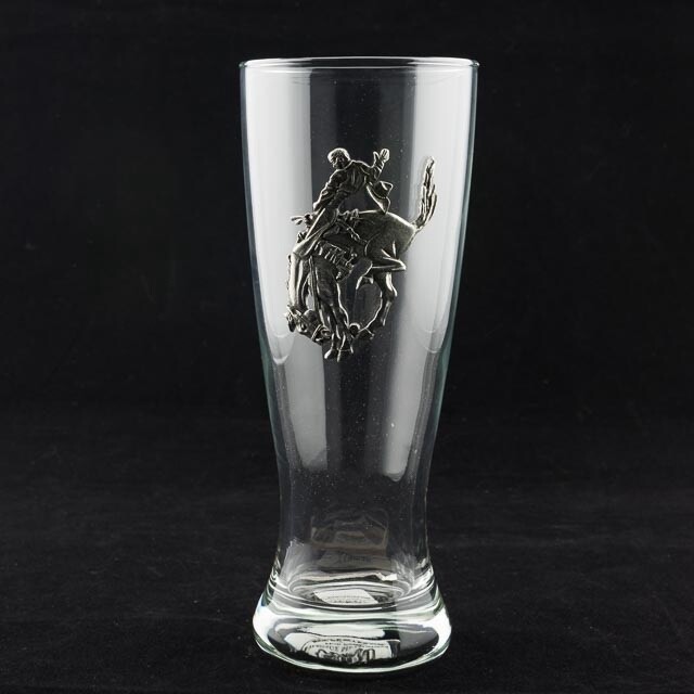 Pendleton Round-Up Pewter Footed Pilsner Glass