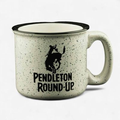 Black and White Pendleton Round-Up Campfire Mug