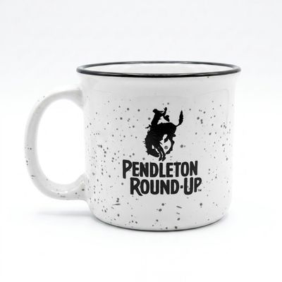 Black and White Pendleton Round-Up Campfire Mug