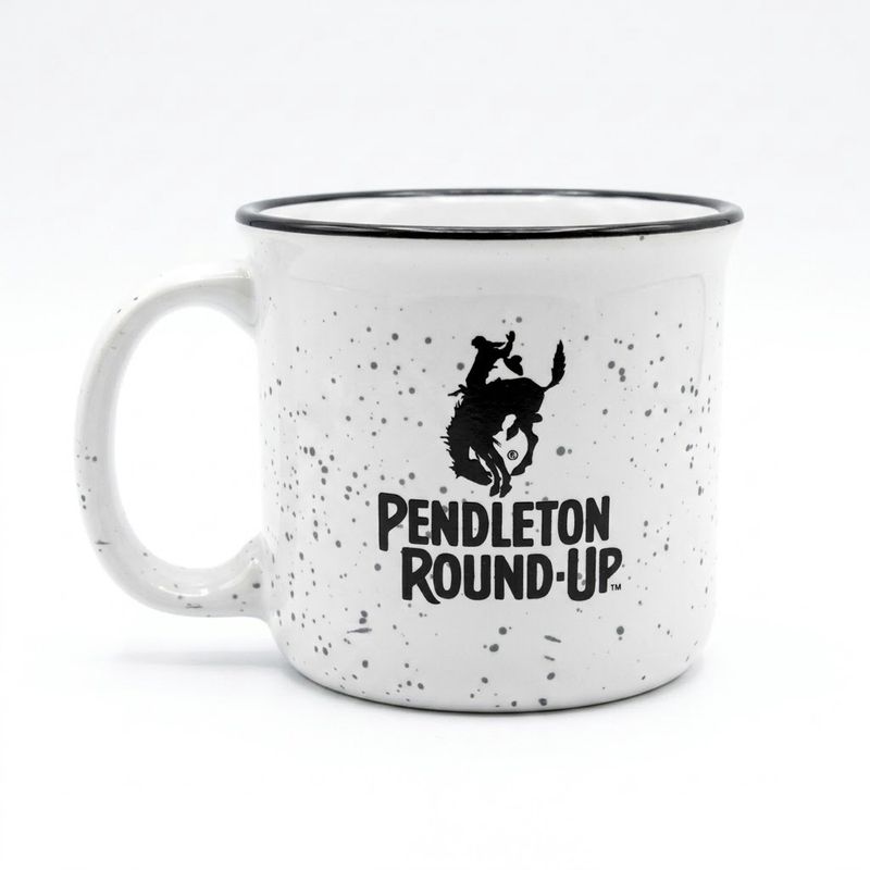 Black and White Pendleton Round-Up Campfire Mug