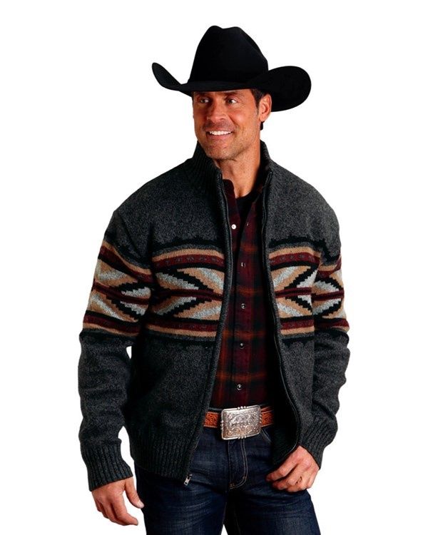 Men's Stetson Pendleton Round-Up Arrow Cardigan