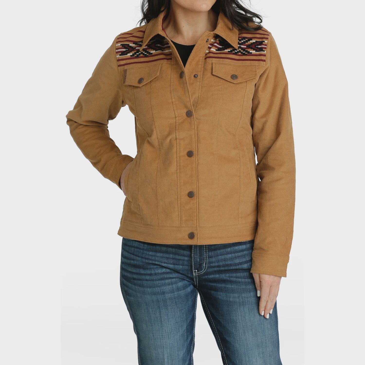 Ladies Cinch Pendleton Round-Up Corduroy Trucker Jacket