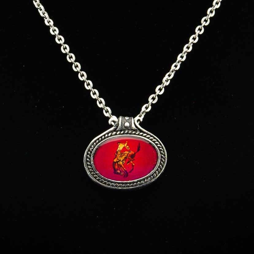 Pendleton Round-Up Oval Pendant Necklace