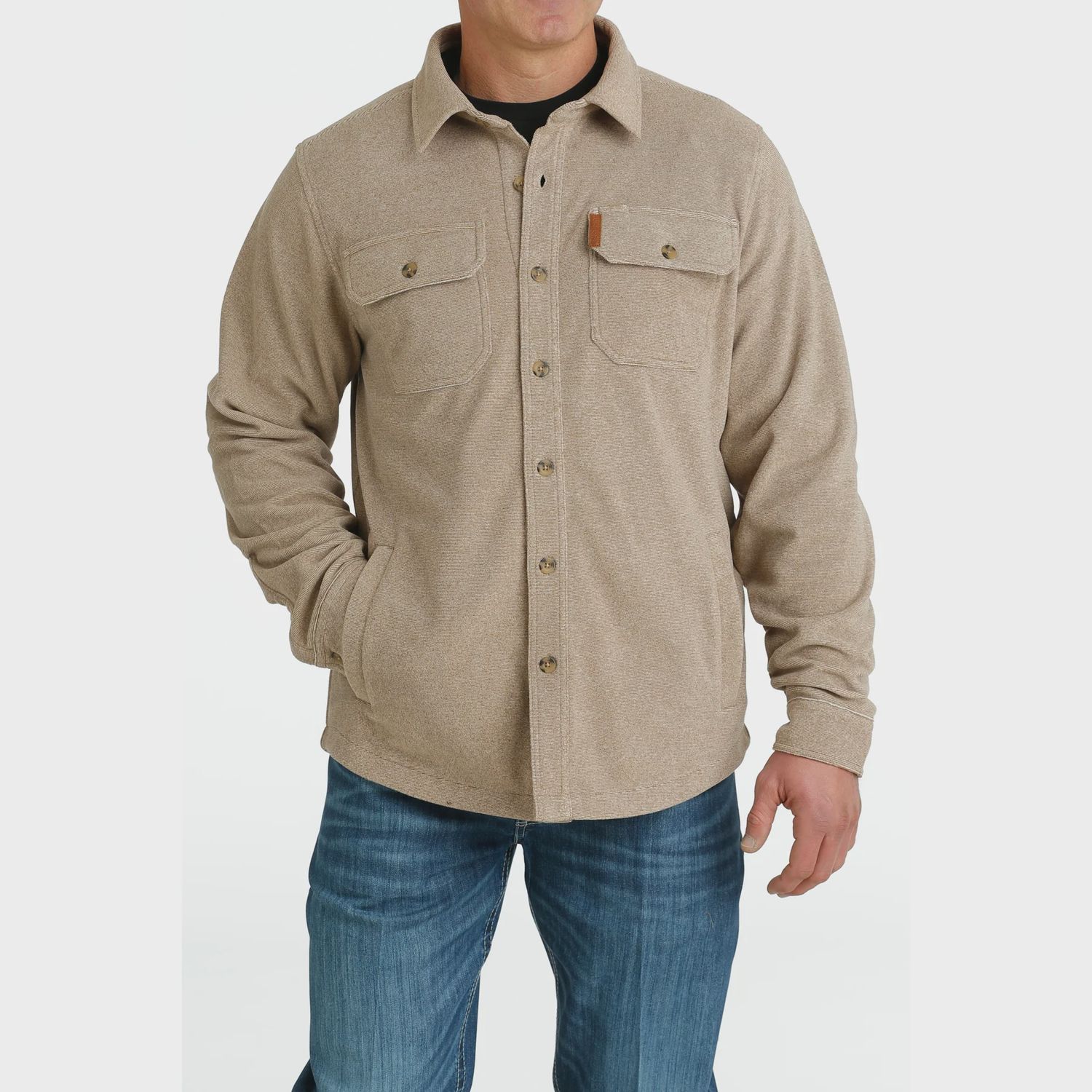 Men's Cinch Pendleton Round-Up Khaki Shirt Jacket