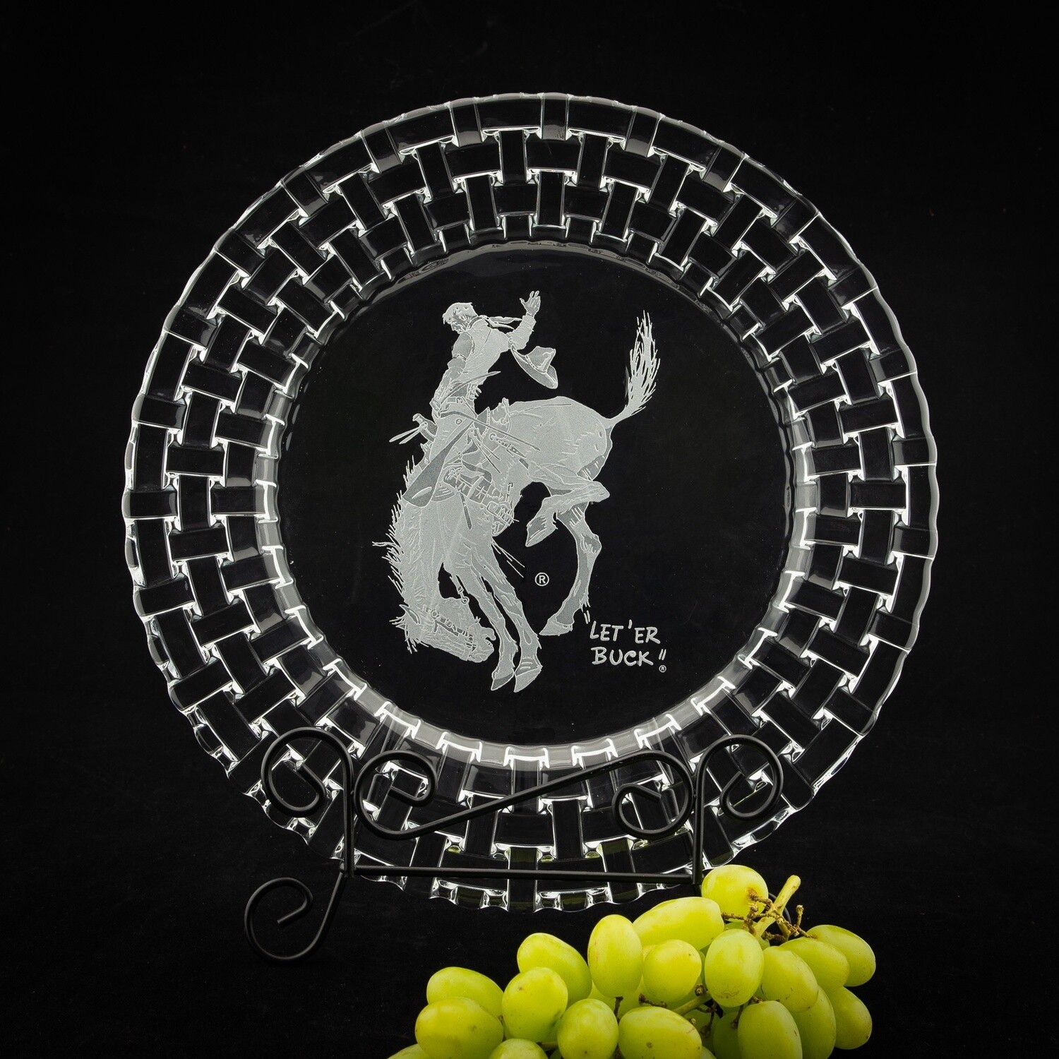 Pendleton Round-Up Crystal Charger Plate