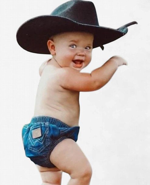 Infant Wrangler Pendleton Round-Up Denim Diaper Cover