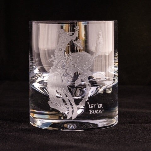 Pendleton Round-Up Crystal Rocks Glass