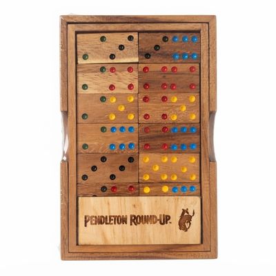Pendleton Round-Up Teak Domino Set