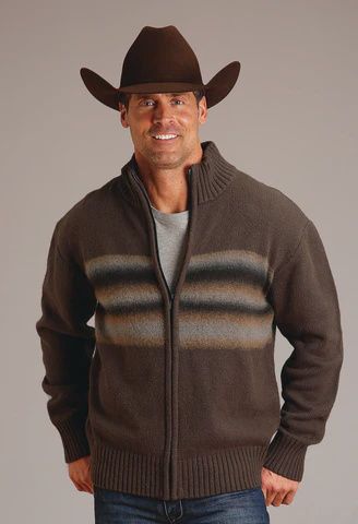 Men's Stetson Pendleton Round-Up Ombre Border Stripe Cardigan