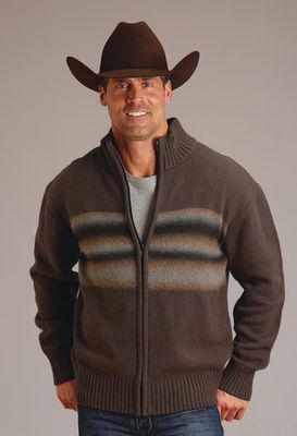 Men's Stetson Pendleton Round-Up Ombre Border Stripe Cardigan