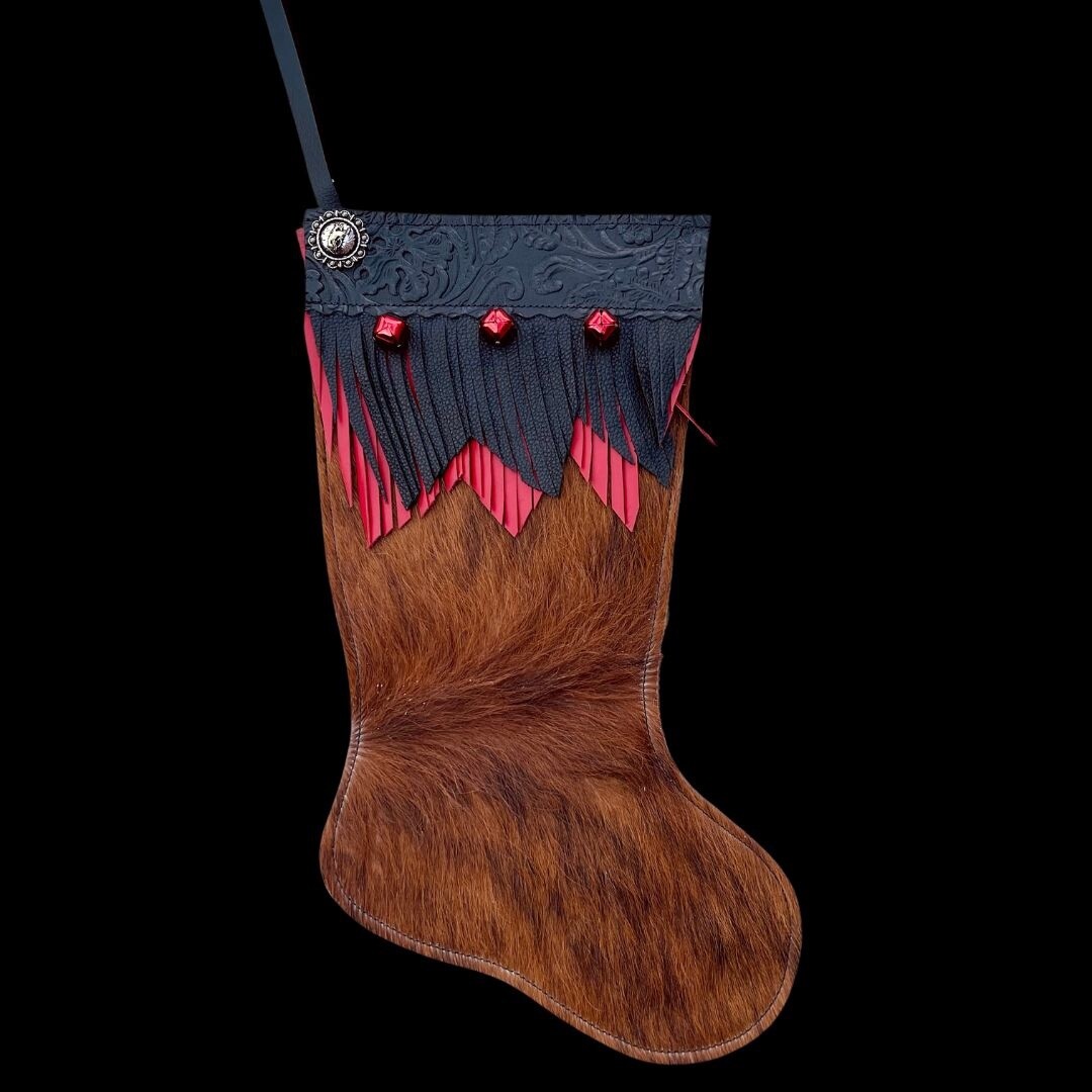 Pendleton Round-Up Leather Christmas Stocking