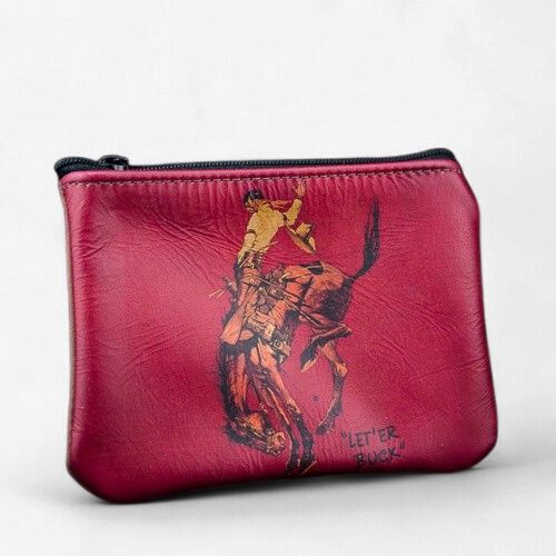 Red Pendleton Round-Up Coin Purse