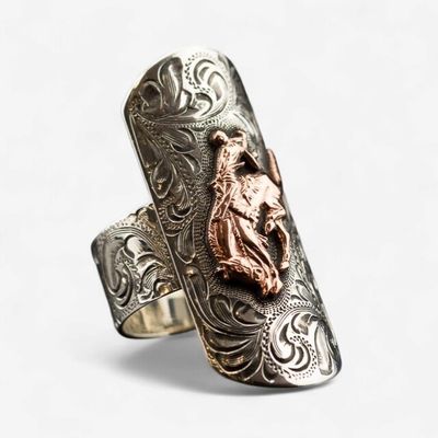 Pendleton Round-Up Vogt Copper Bucking Horse Ring