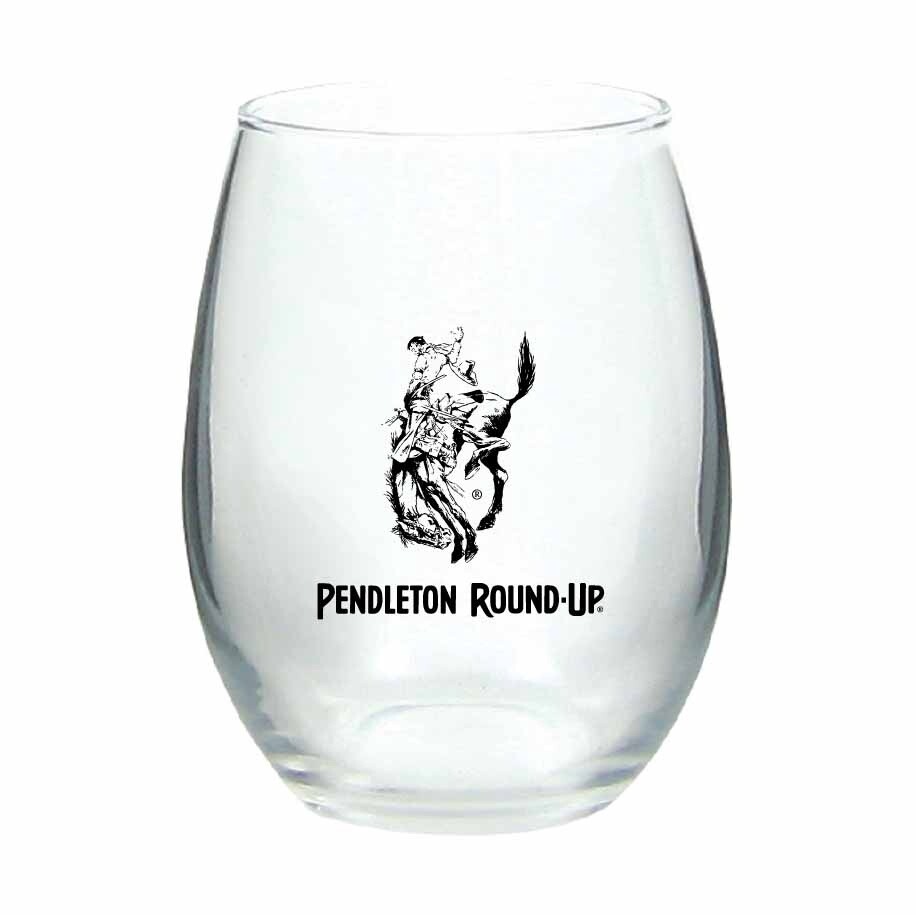 Small Pendleton Round-Up Stemless Wine Glass