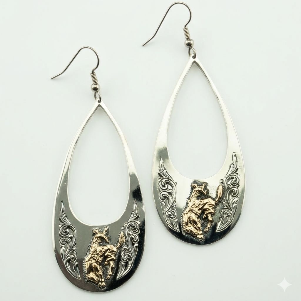 Pendleton Round-Up Vogt Hollow Teardrop Earrings