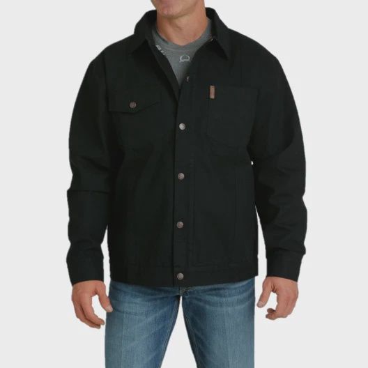 Men’s Cinch Pendleton Round-Up Black Canvas Jacket