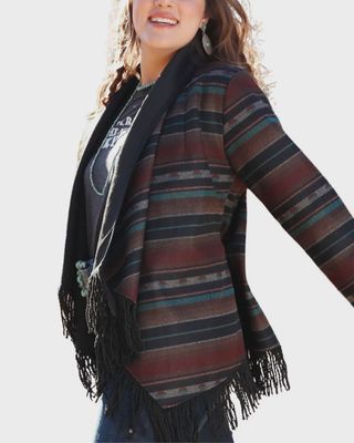 Ladies Cruel Pendleton Round-Up Blanket Stripe Blazer